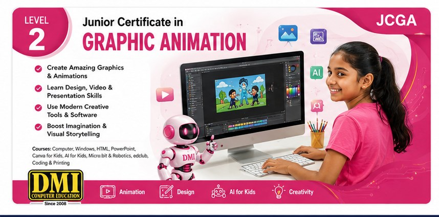Level 2 JCGA — Junior Certificate in Graphic Animation