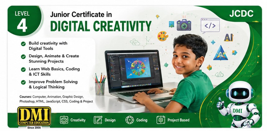 Level 4 JCDC — Junior Certificate in Digital Creativity